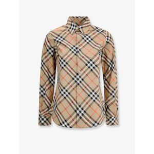 Burberry Women Cotton Shirt With Burberry Check Motif